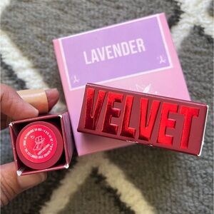 Jeffree Star Makeup Bundle -Velvet Mouse TrapLipstick & Lavender Setting Powder